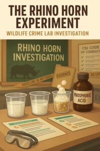 Rhino Horn Science Lab PDF - Student Experiment Guide Cover
