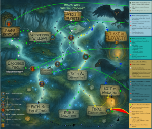 Cover image for Chapter Quests SEL Curriculum – featuring illustrated jungle scene, student characters, and text: Narrative-Based SEL Quests for Grades 3–6.