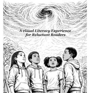 "Comic Reader Chapter 1 preview pages showing black-and-white panels and student note spaces."