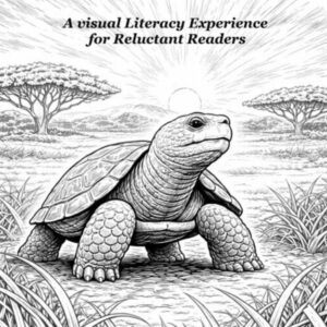 Comic Reader Chapter 2 preview page showing black-and-white panels of Scatter’s Story with student-friendly layout