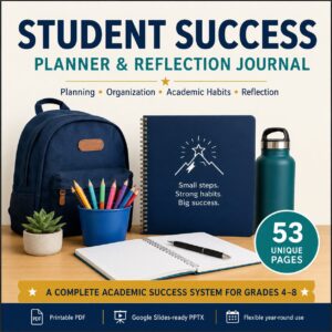Student Success Planner and Reflection Journal for Grades 4–8