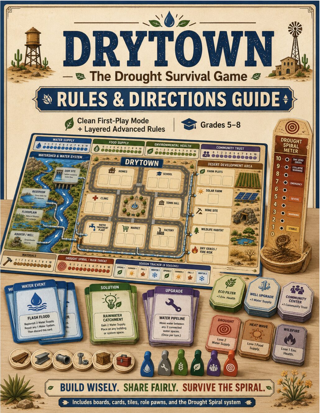 DryTown: The Drought Survival Game | Science Strategy Game